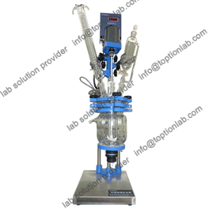 Laboratory Three Layer Glass Reactor