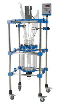 Jacketed Pilot Glass Reactor