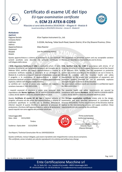 Atex--Glassreactor
