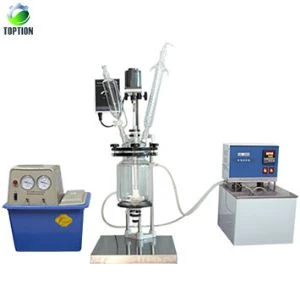 Lab Jacketed Glass Reactor, 5L Double Layer Glass Reactor China Suppliers